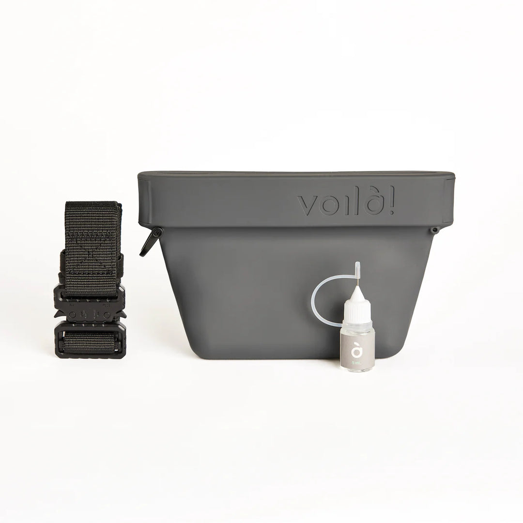 Voila treat pouch mini slate