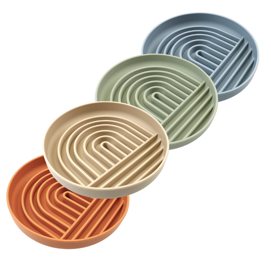 Aurora silicone slow feeder bowl