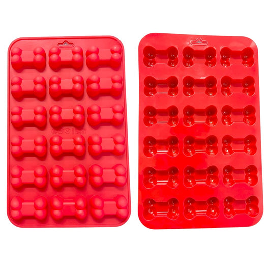Bone silicone moulds for dog jelly