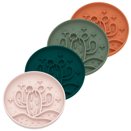 Cactus silicone slow feeder bowl for dogs