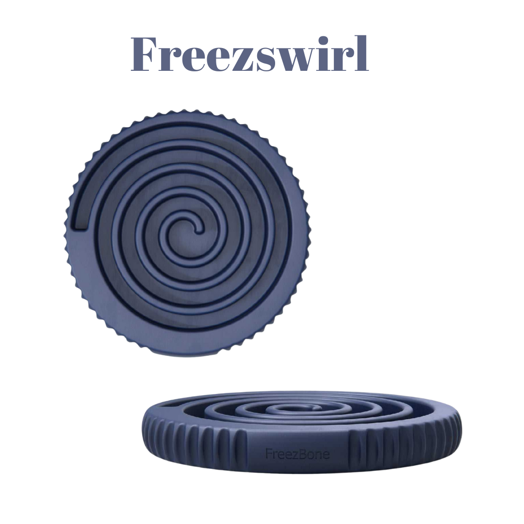 Freezbone Freezswirl enrichment toy and slow feeder bowl