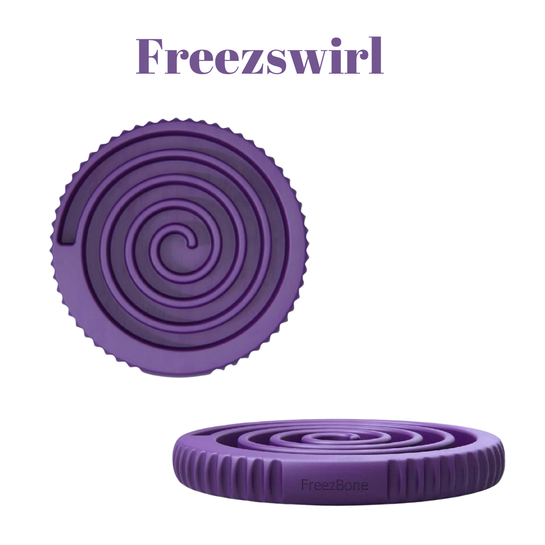 Freezbone Freezswirl enrichment toy and slow feeder bowl