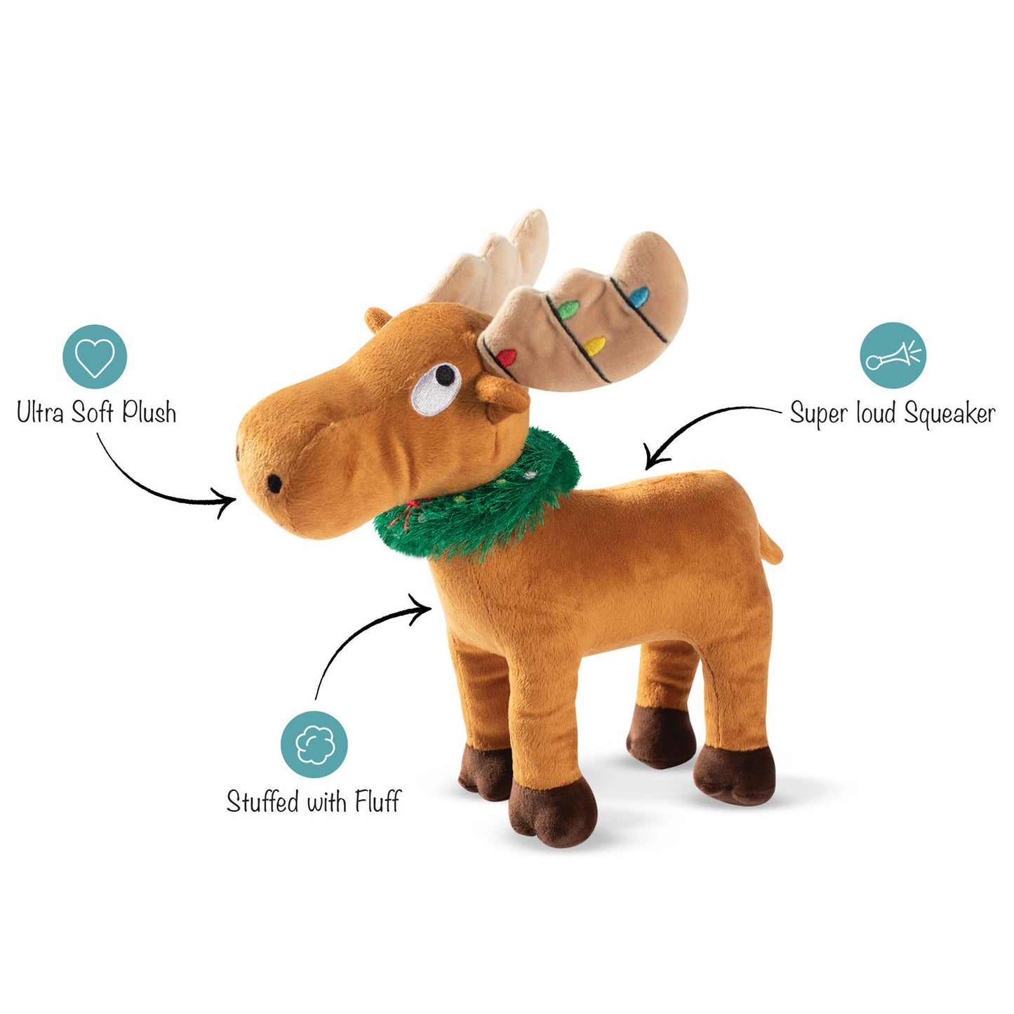 Fringe Studio - Merry Chrismoose - Christmas dog toy