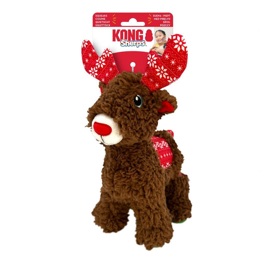 Kong Christmas sherps reindeer dog toy