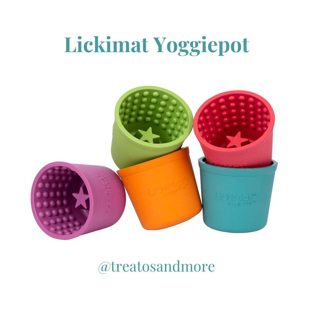 Lickimat Yoggie Pot Slow Feeder Dog Bowl