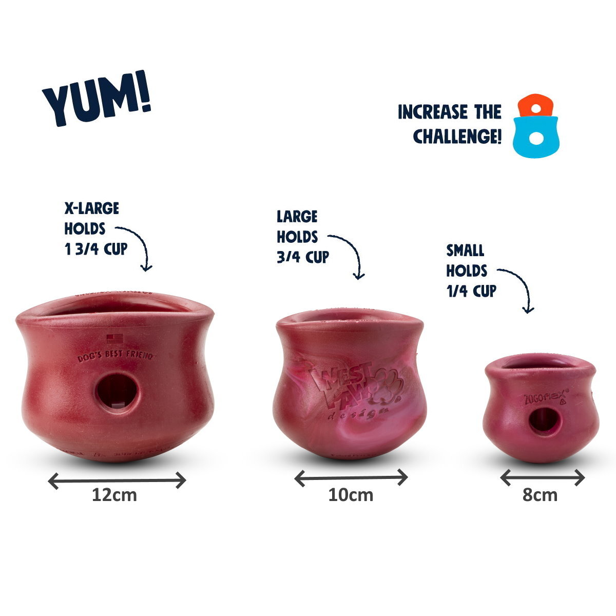 West Paw Holiday Christmas Toppl - Candy Cane