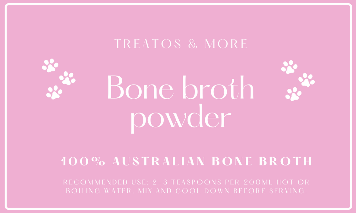 Bone broth powder for dogs