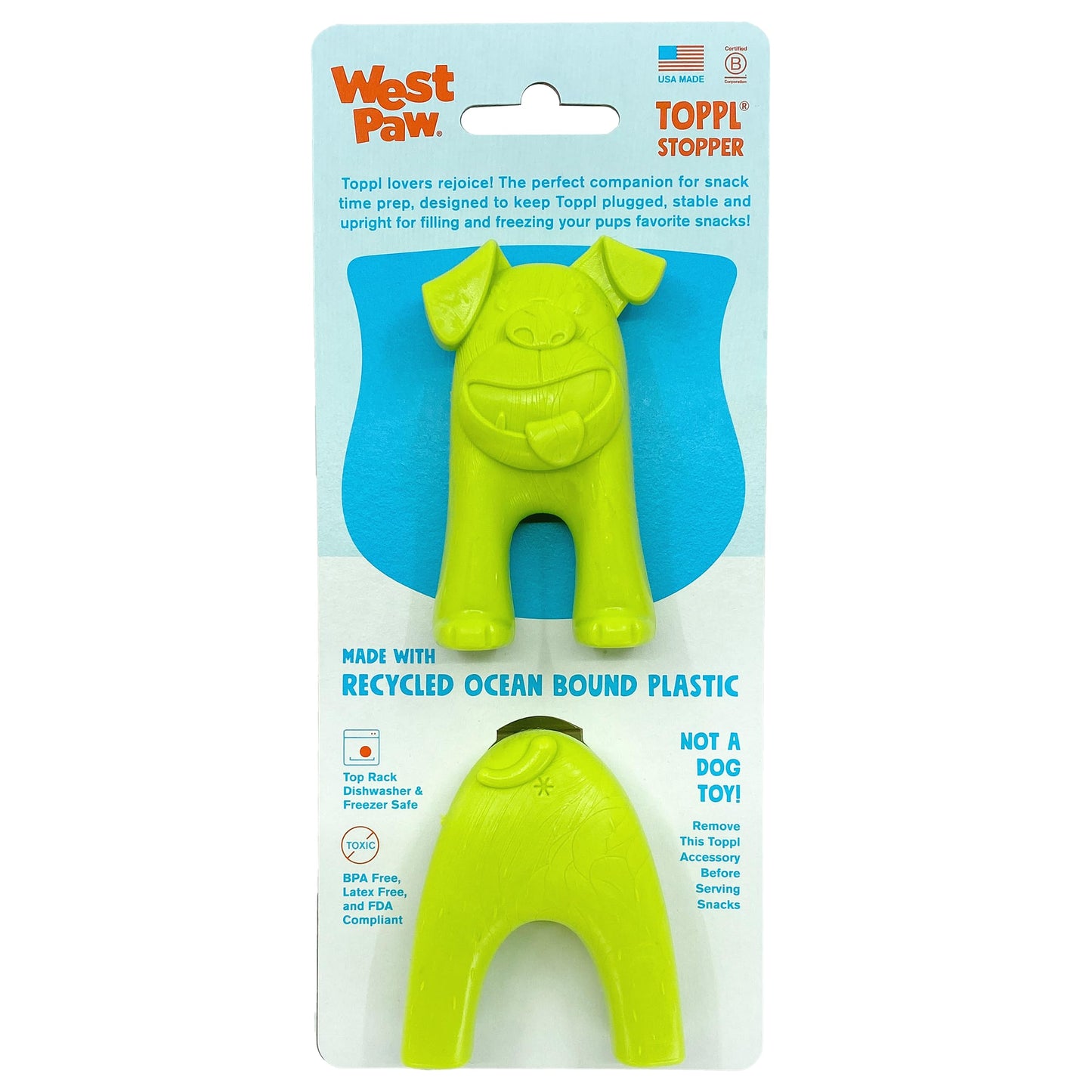 West Paw Toppl stopper - Fill and freeze your Toppl