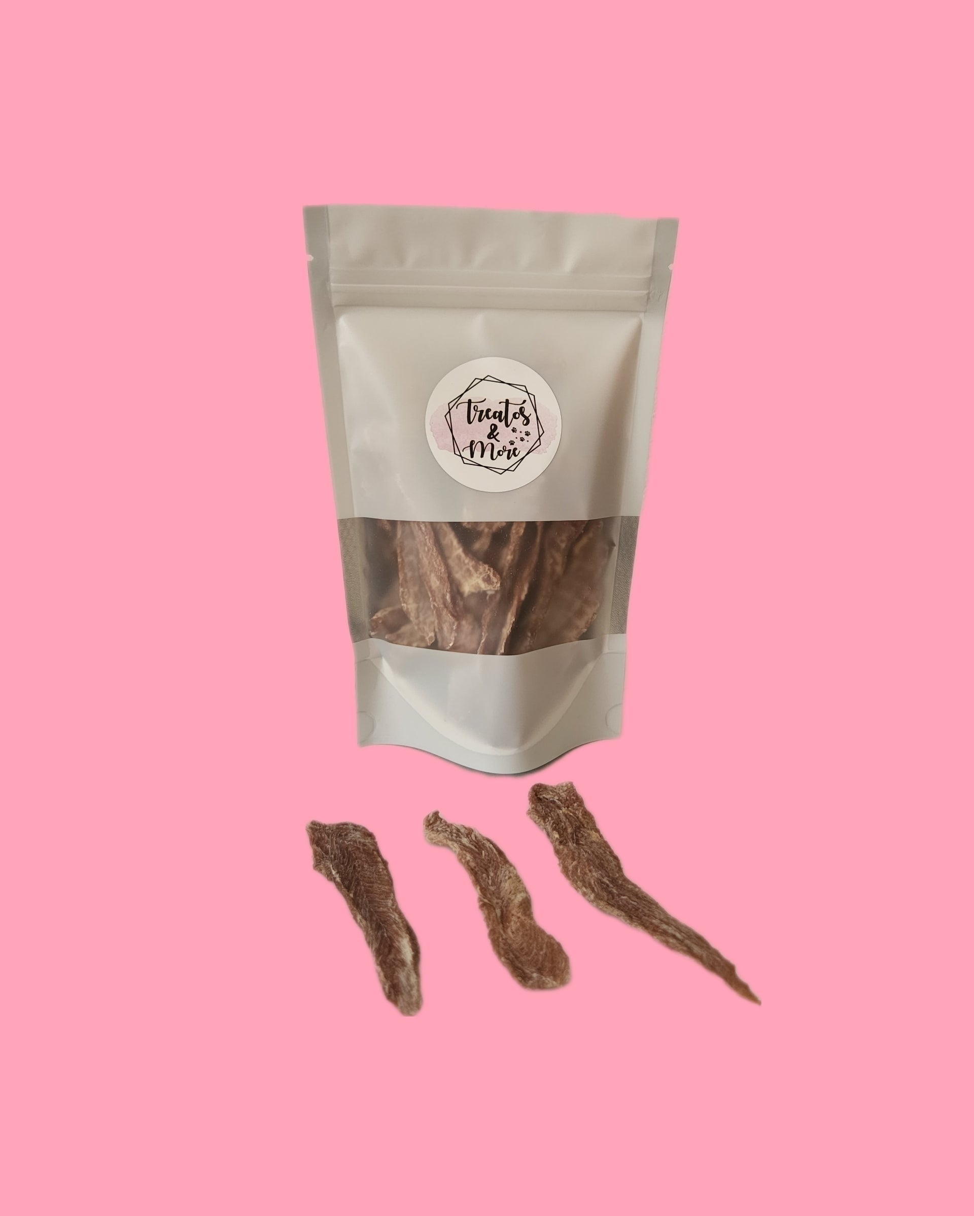 Dehydrated organic duck jerky for dogs