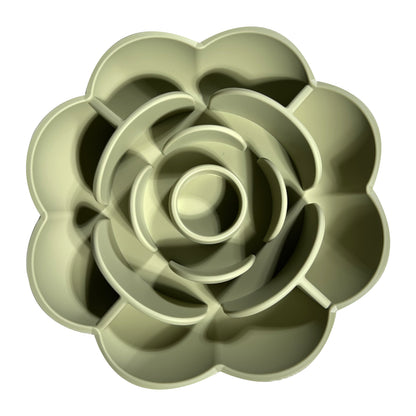 Blossom flower silicone slow feeder bowl