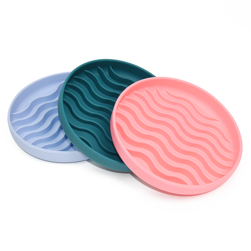 Ocean Wave Silicone slow feeder bowl