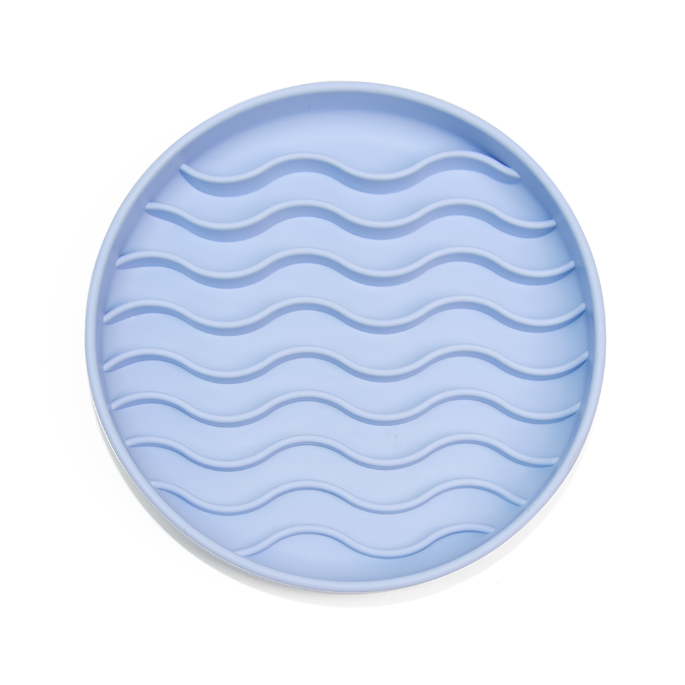 Ocean Wave Silicone slow feeder bowl