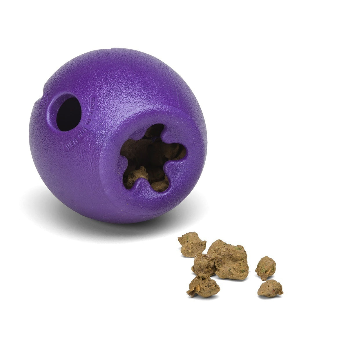 West Paw Rumbl Treat dispenser and slow feeder bowl