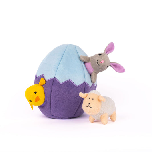 Zippy Paws Easter egg burrow toy