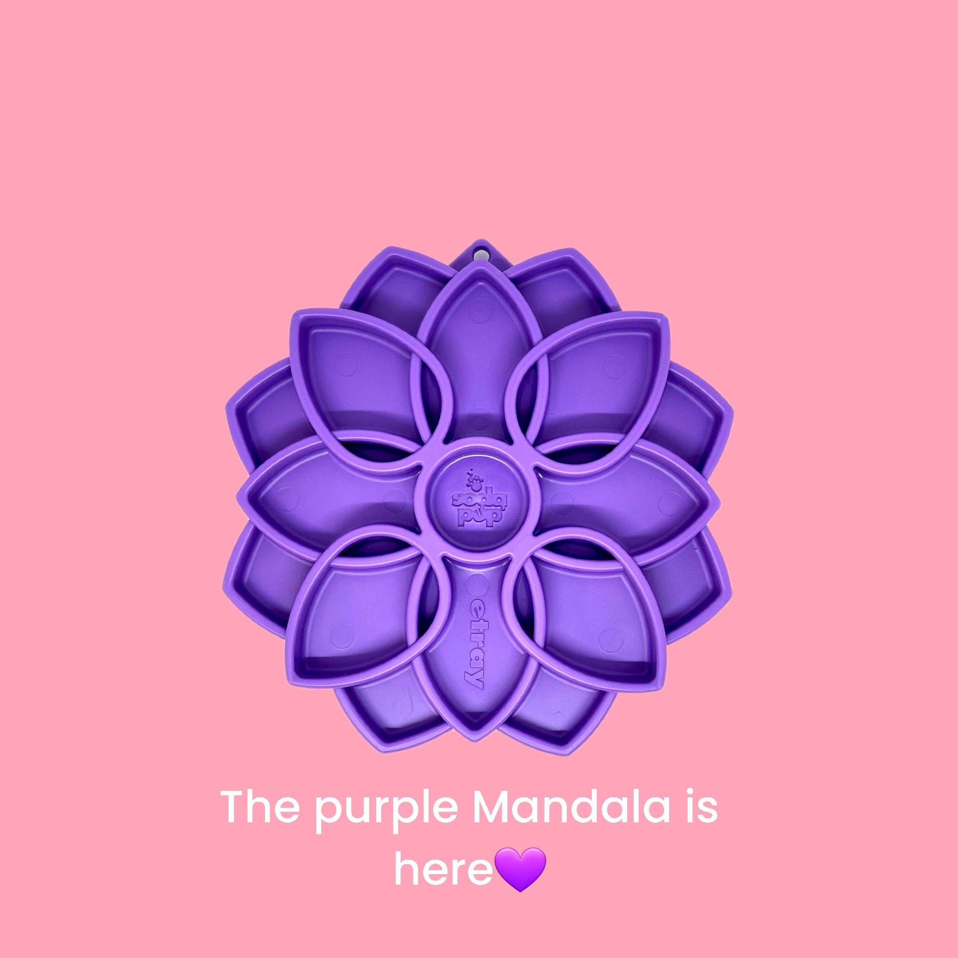 Sodapup Mandala slow feeder purple