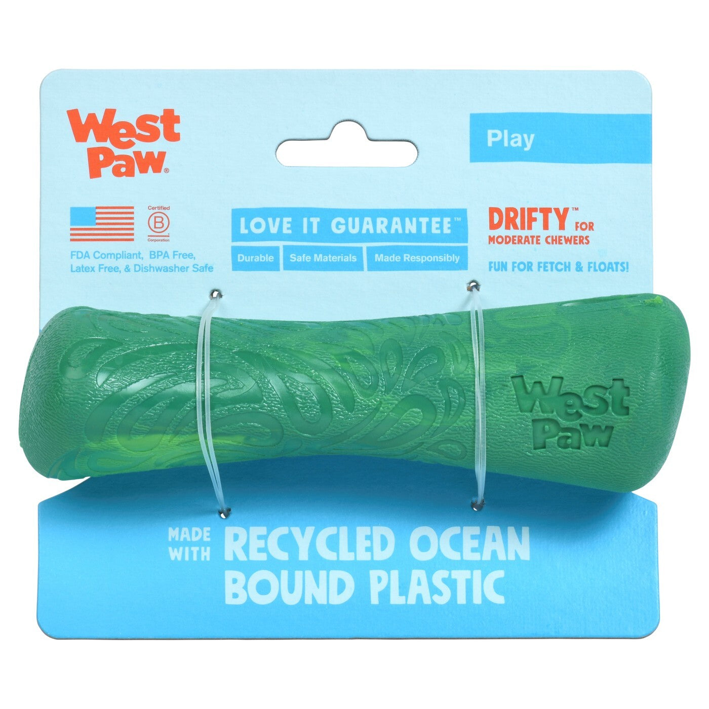 West Paw Seaflex Drifty Fetch Toy for dogs