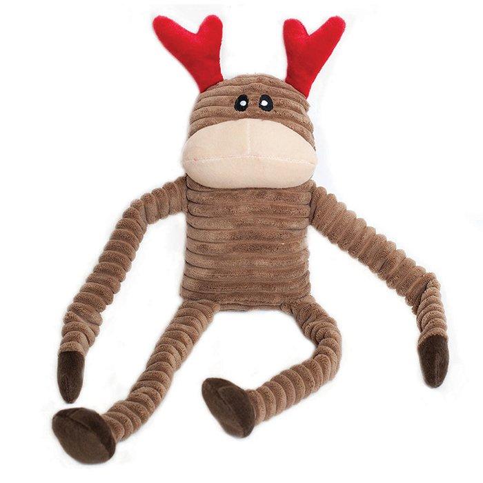 Zippy Paws Reindeer Crinkle Christmas Toy